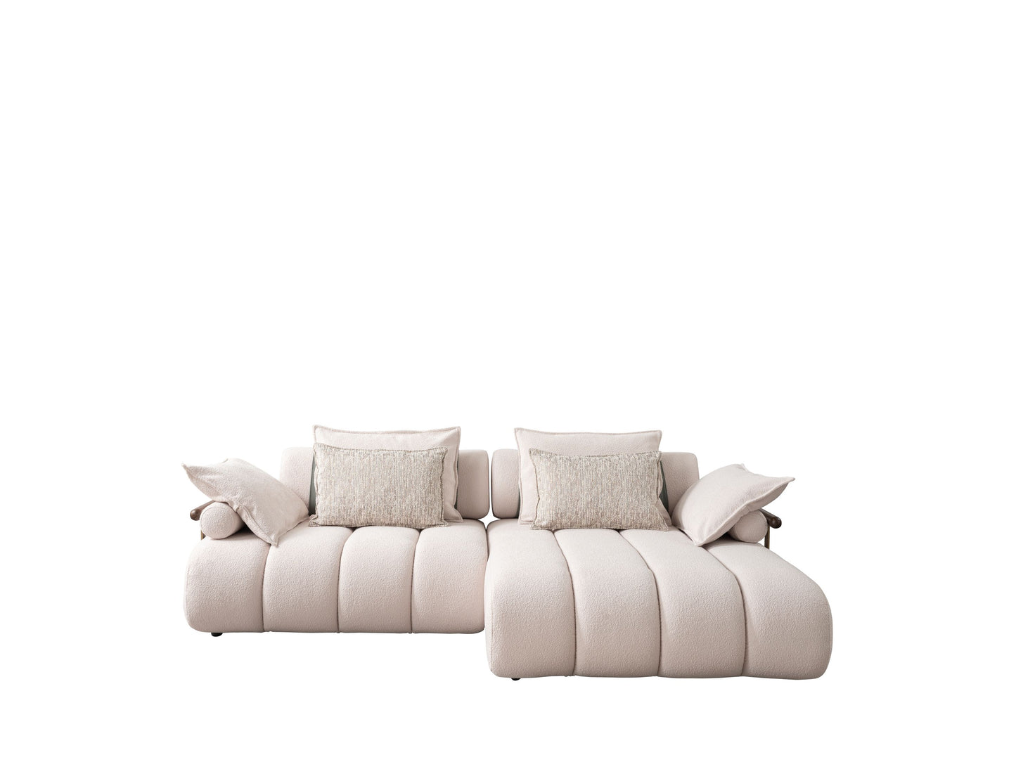 Sitzgruppe/Sofa Set - Wohnzimmergarnitur "Luccani" 3 Sitzer + Ecksofa + Mittelkonsole +1 Sitzer