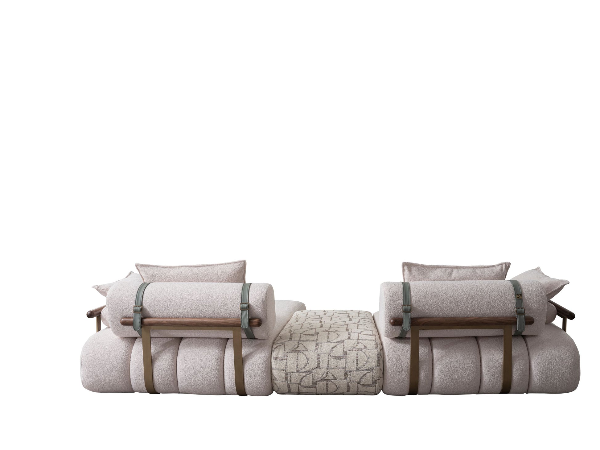Sitzgruppe/Sofa Set - Wohnzimmergarnitur "Luccani" 3 Sitzer + Ecksofa + Mittelkonsole +1 Sitzer