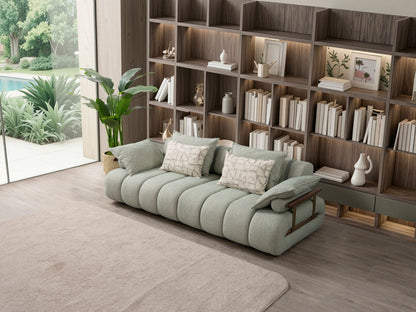 Sitzgruppe/Sofa Set - Wohnzimmergarnitur "Luccani" 3 Sitzer + Ecksofa + Mittelkonsole +1 Sitzer