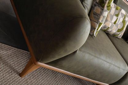 Sitzgruppe/Sofa Set - Wohnzimmergarnitur "Lupine" 3+3+1 - Grün/Beige - Nobelaa