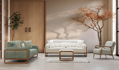 Sitzgruppe/Sofa Set - Wohnzimmergarnitur "Lysandra" 3+3+1 - Nobelaa