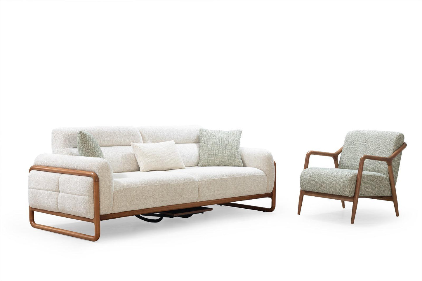 Sitzgruppe/Sofa Set - Wohnzimmergarnitur "Lysandra" 3+3+1 - Nobelaa