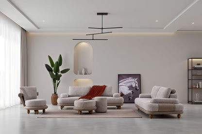 Sitzgruppe/Sofa Set - Wohnzimmergarnitur "Magnolia" 3+3+1 - Nobelaa