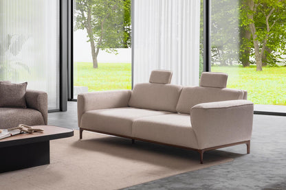 Sitzgruppe/Sofa Set - Wohnzimmergarnitur "Mallow" 3+3+1 - Sand/Beige - Nobelaa