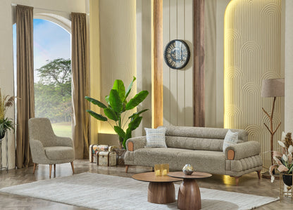 Sitzgruppe/Sofa Set - Wohnzimmergarnitur "Marivela" 3+3+1
