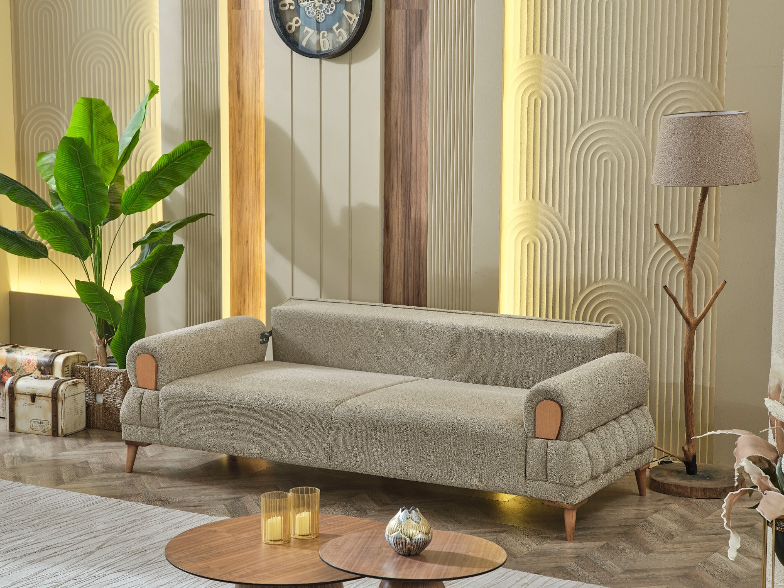Sitzgruppe/Sofa Set - Wohnzimmergarnitur "Marivela" 3+3+1