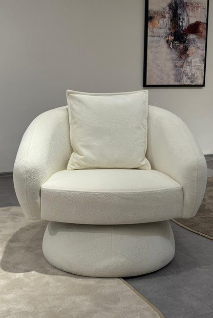 Sitzgruppe/Sofa Set - Wohnzimmergarnitur "Meadow" 3+3+1 - Weiß/Blau - Nobelaa
