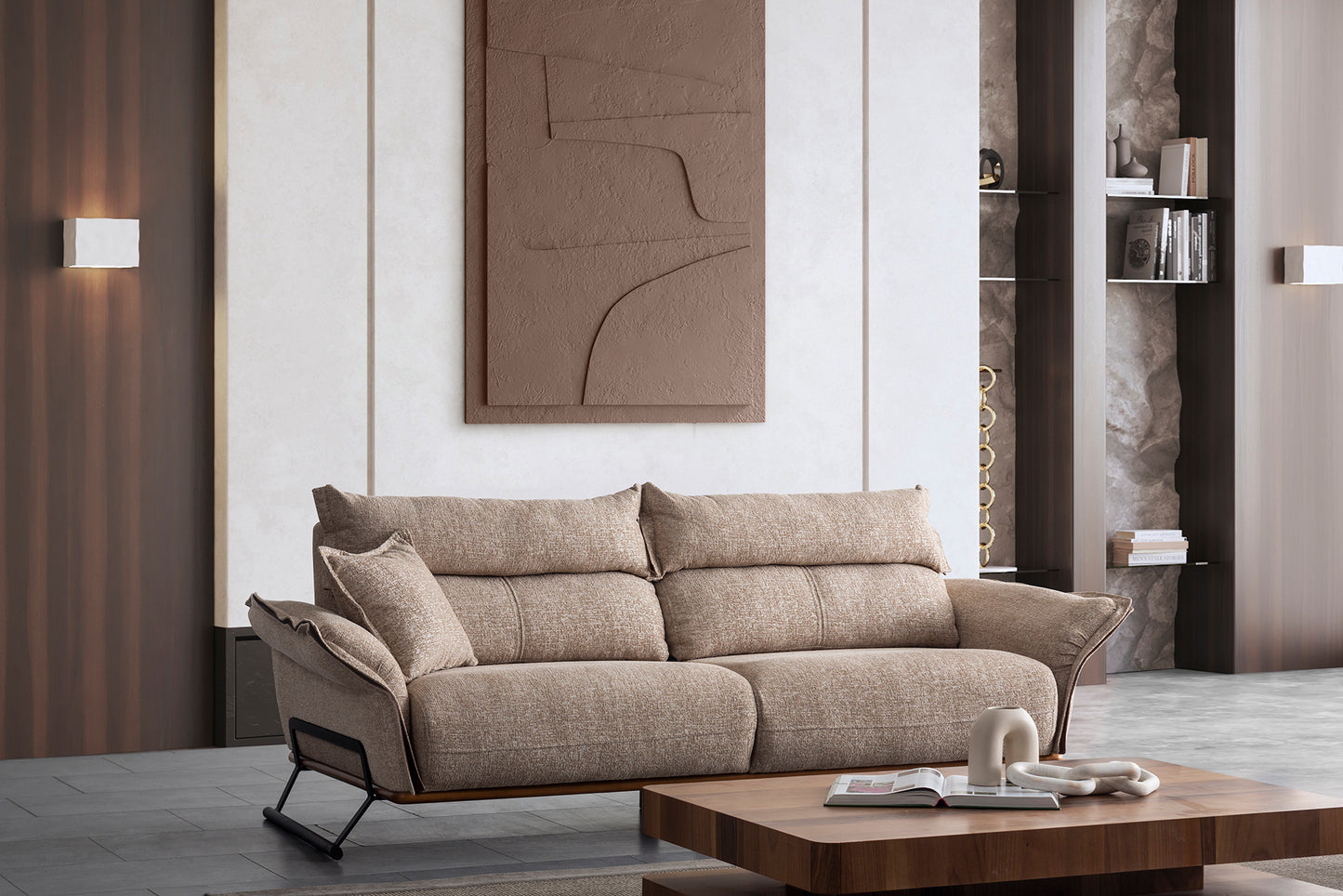 Nobelaa - Sitzgruppe/Sofa Set "Mignonette" 3+2+1 + Mittelkonsolentisch