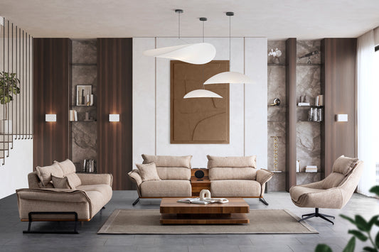 Nobelaa - Sitzgruppe/Sofa Set "Mignonette" 3+2+1 + Mittelkonsolentisch