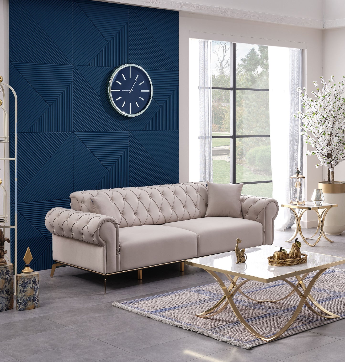 Sitzgruppe/Sofa Set - Wohnzimmergarnitur "Mira" 3+3+1