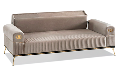 Sitzgruppe/Sofa Set - Wohnzimmergarnitur "Mirela" 3+3+1