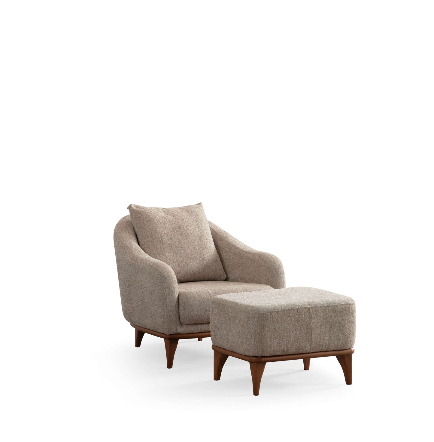 Sitzgruppe/Sofa Set - Wohnzimmergarnitur "Moonflower" 3+2+1 - Beige - Nobelaa