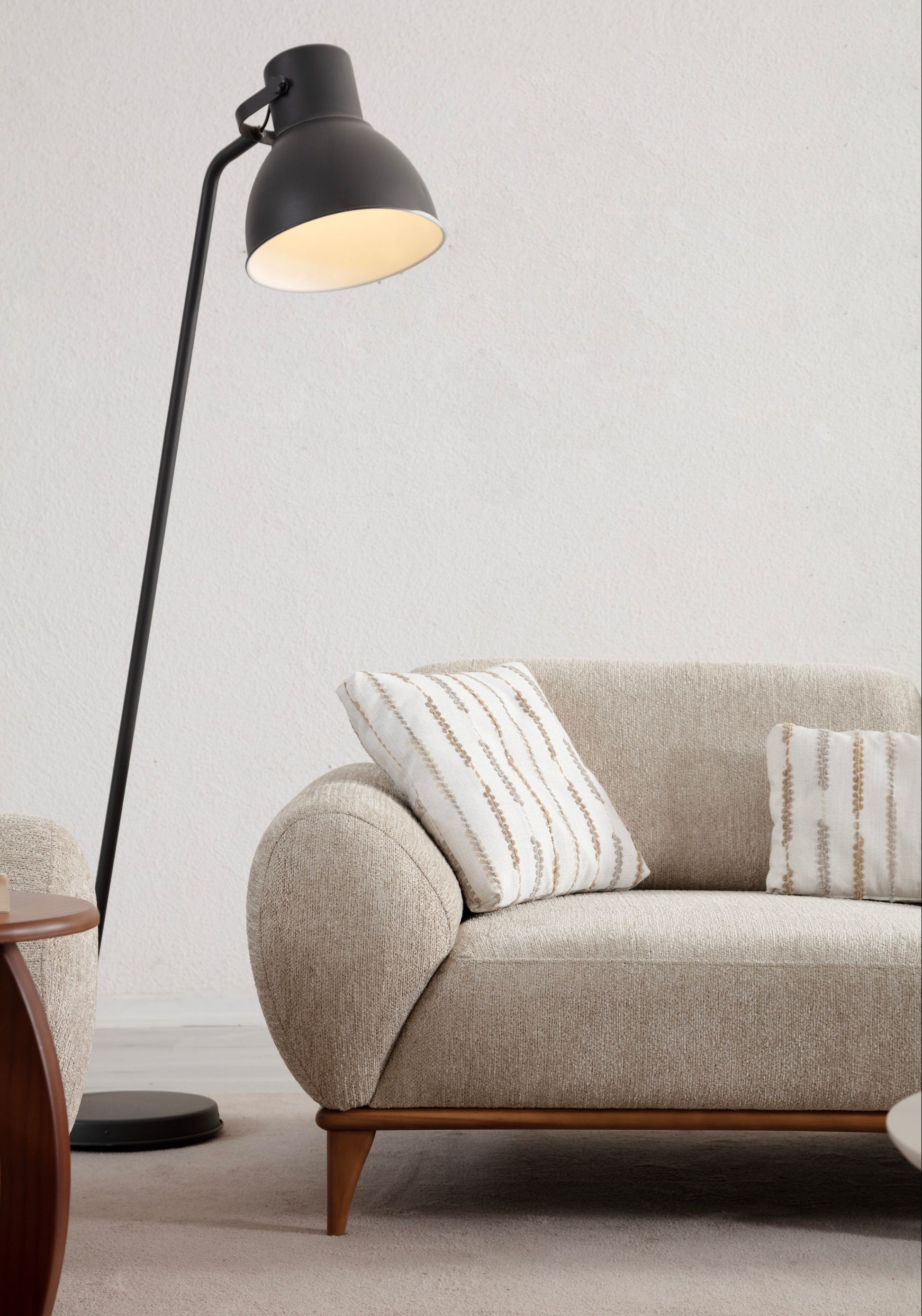 Sitzgruppe/Sofa Set - Wohnzimmergarnitur "Moonflower" 3+2+1 - Beige - Nobelaa