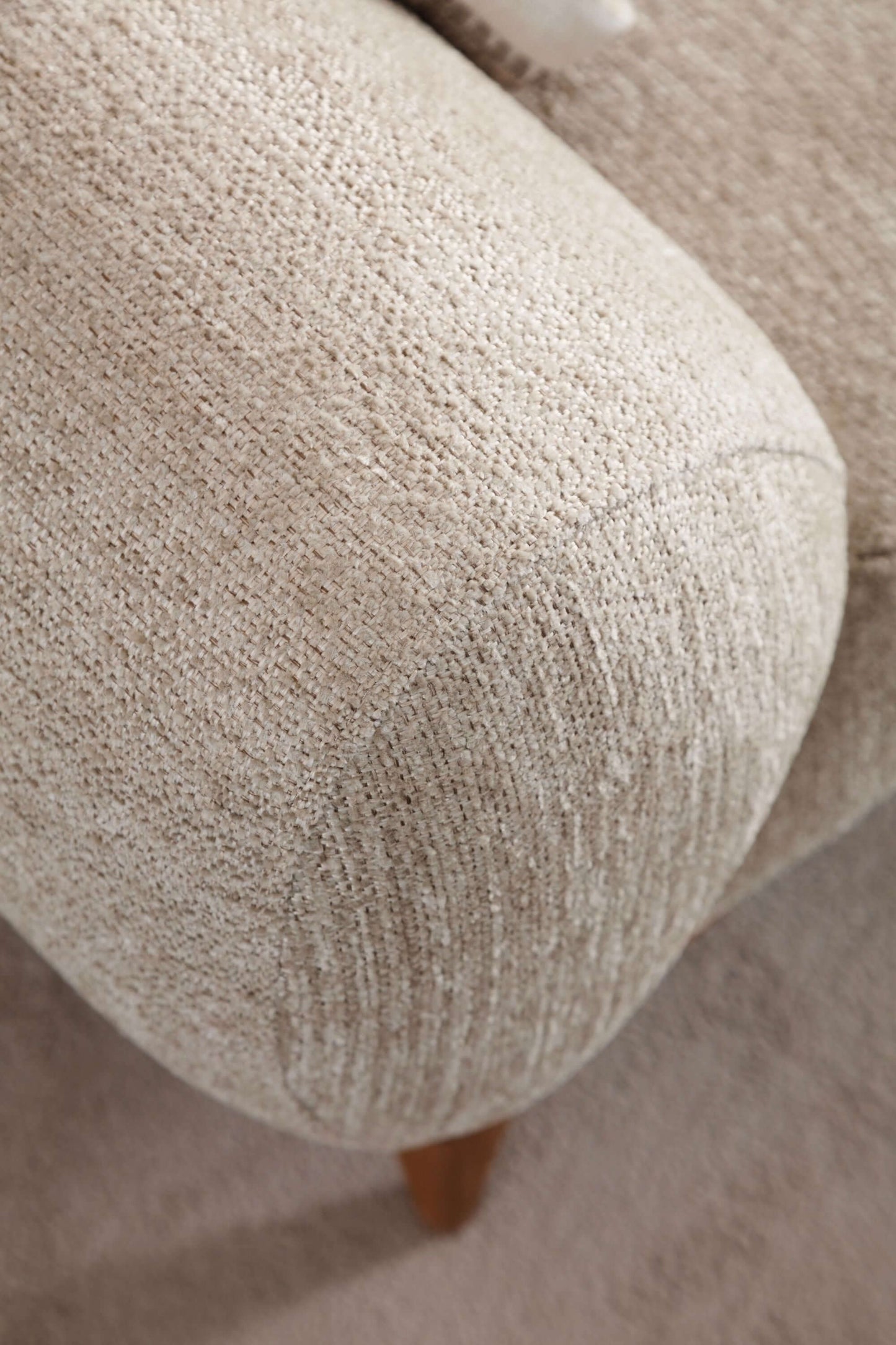 Sitzgruppe/Sofa Set - Wohnzimmergarnitur "Moonflower" 3+2+1 - Beige - Nobelaa