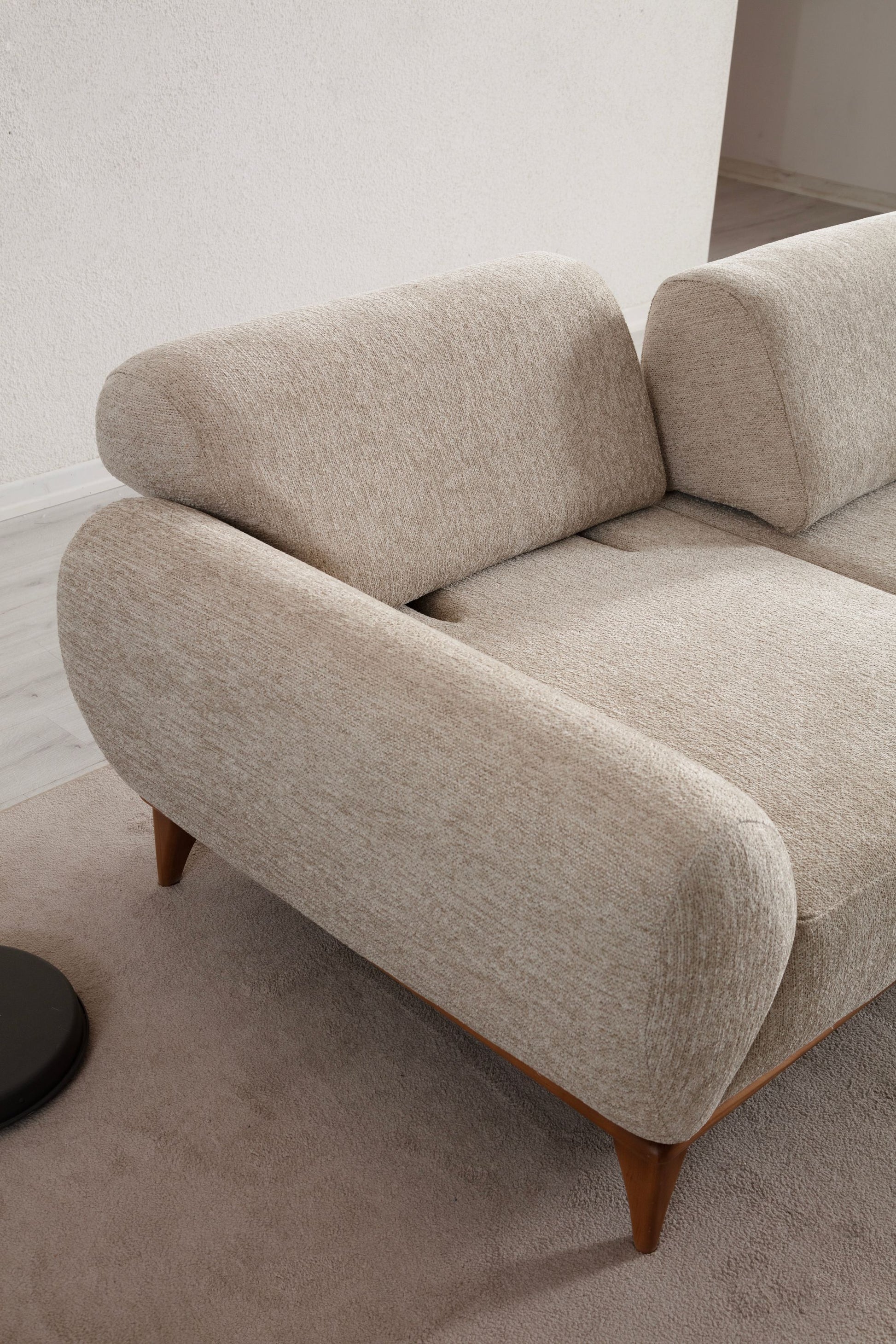Sitzgruppe/Sofa Set - Wohnzimmergarnitur "Moonflower" 3+2+1 - Beige - Nobelaa