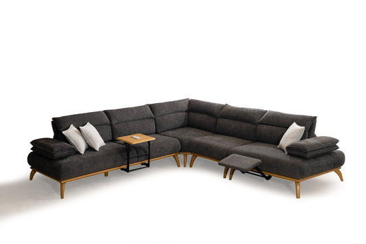 Modulares Ecksofa "Moonwort" - Anthrazit - Nobelaa