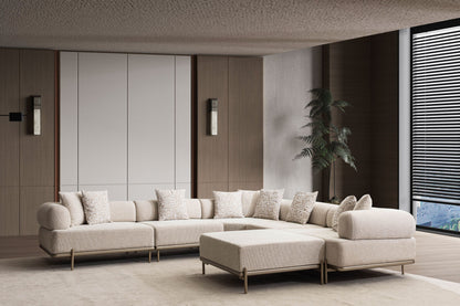 Ecksofa "Norella" mit Hocker