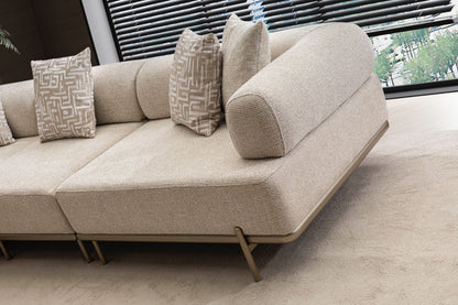 Ecksofa "Norella" mit Hocker