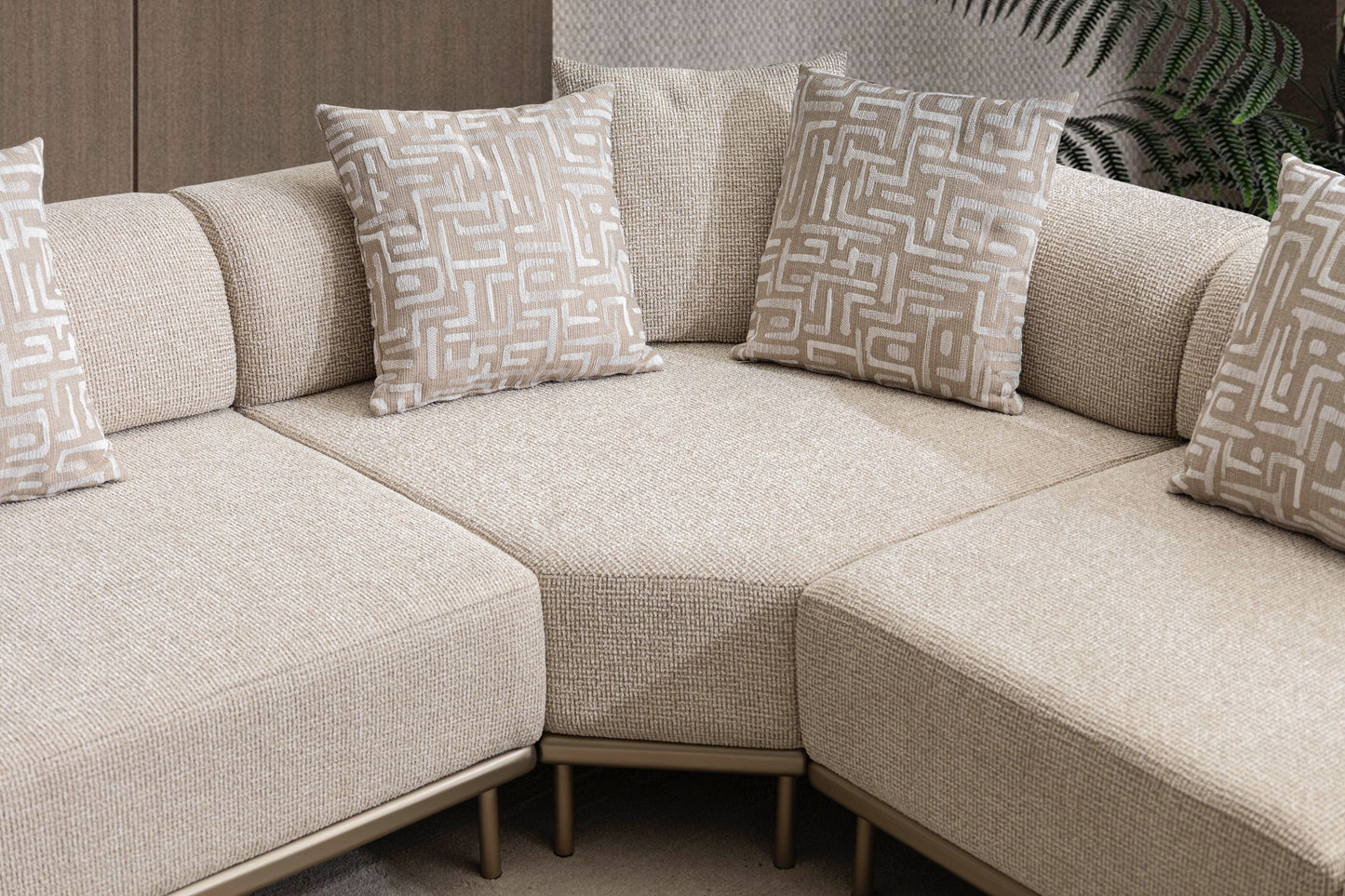 Ecksofa "Norella" mit Hocker
