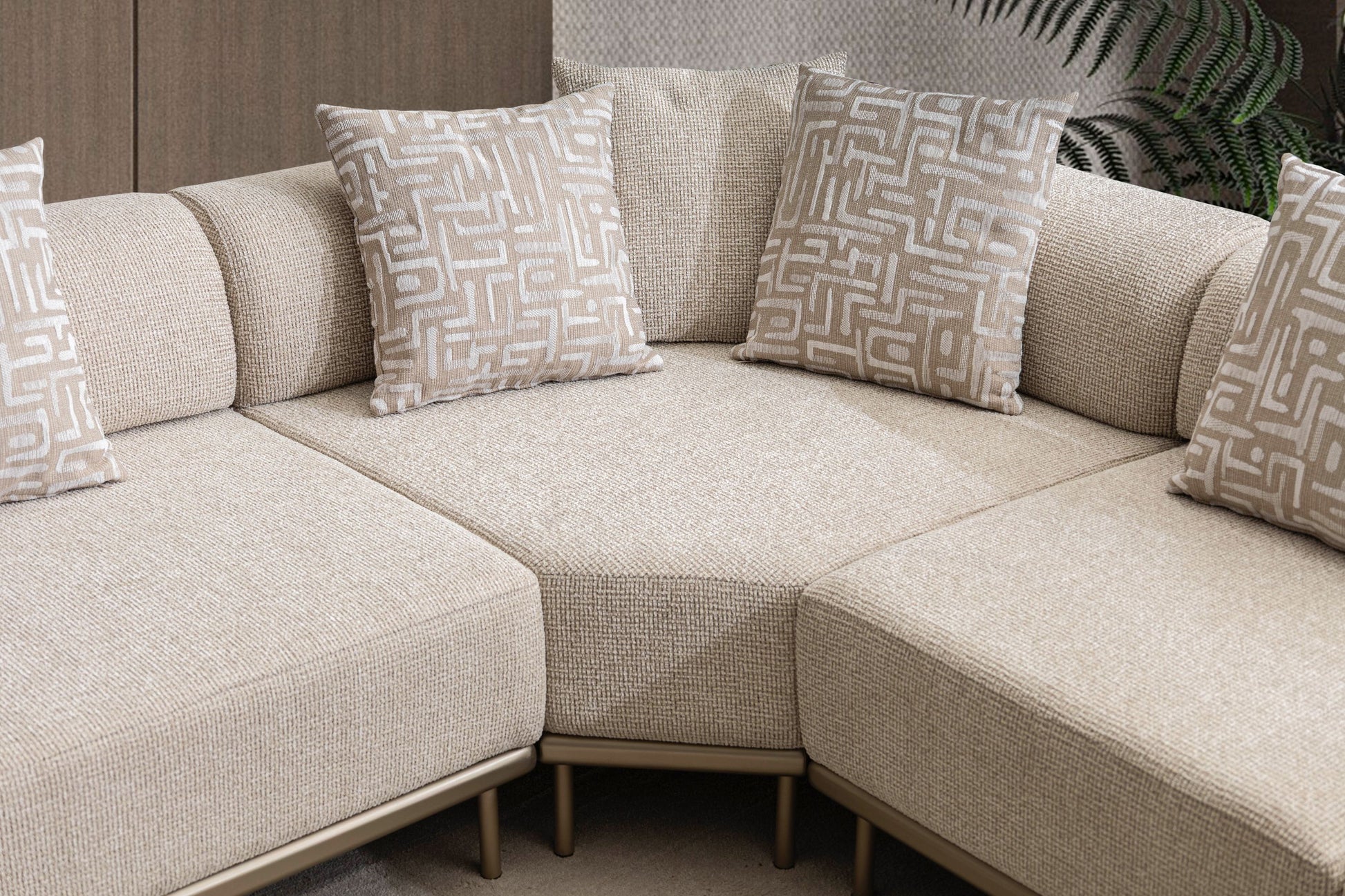 Ecksofa "Norella" mit Hocker