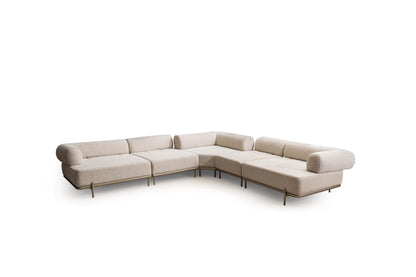 Ecksofa "Norella" mit Hocker