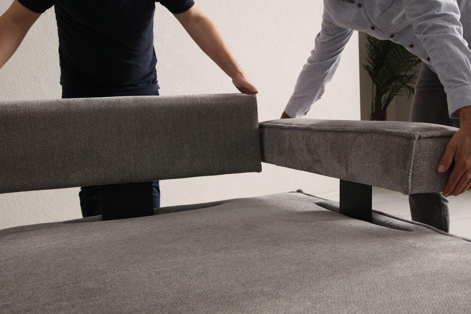 Modulares Ecksofa "Oleander"- Grau- Nobelaa