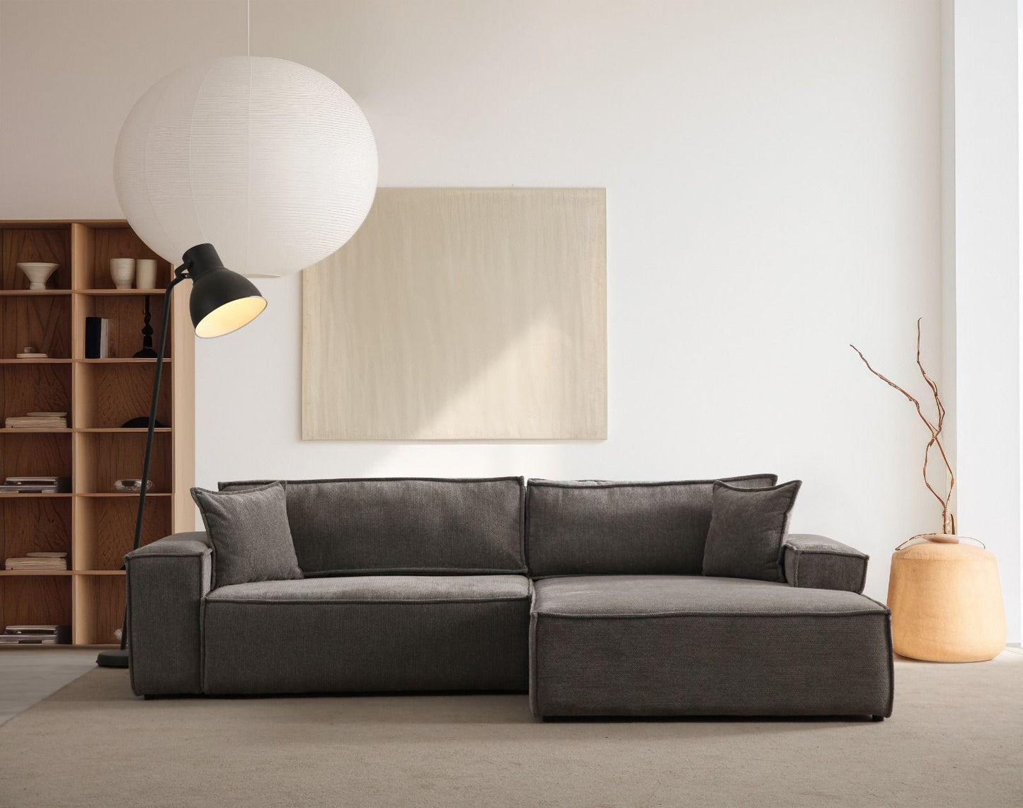 Modulares Ecksofa "Oleander"- Grau- Nobelaa