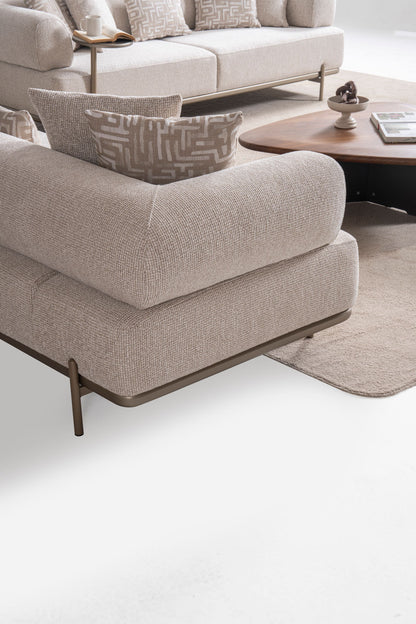 Sitzgruppe/Sofa Set - Wohnzimmergarnitur "Olvina" 3+3+1