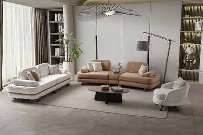 Sitzgruppe/Sofa Set - Wohnzimmergarnitur "Peonia" 3+3+1 - Nobelaa