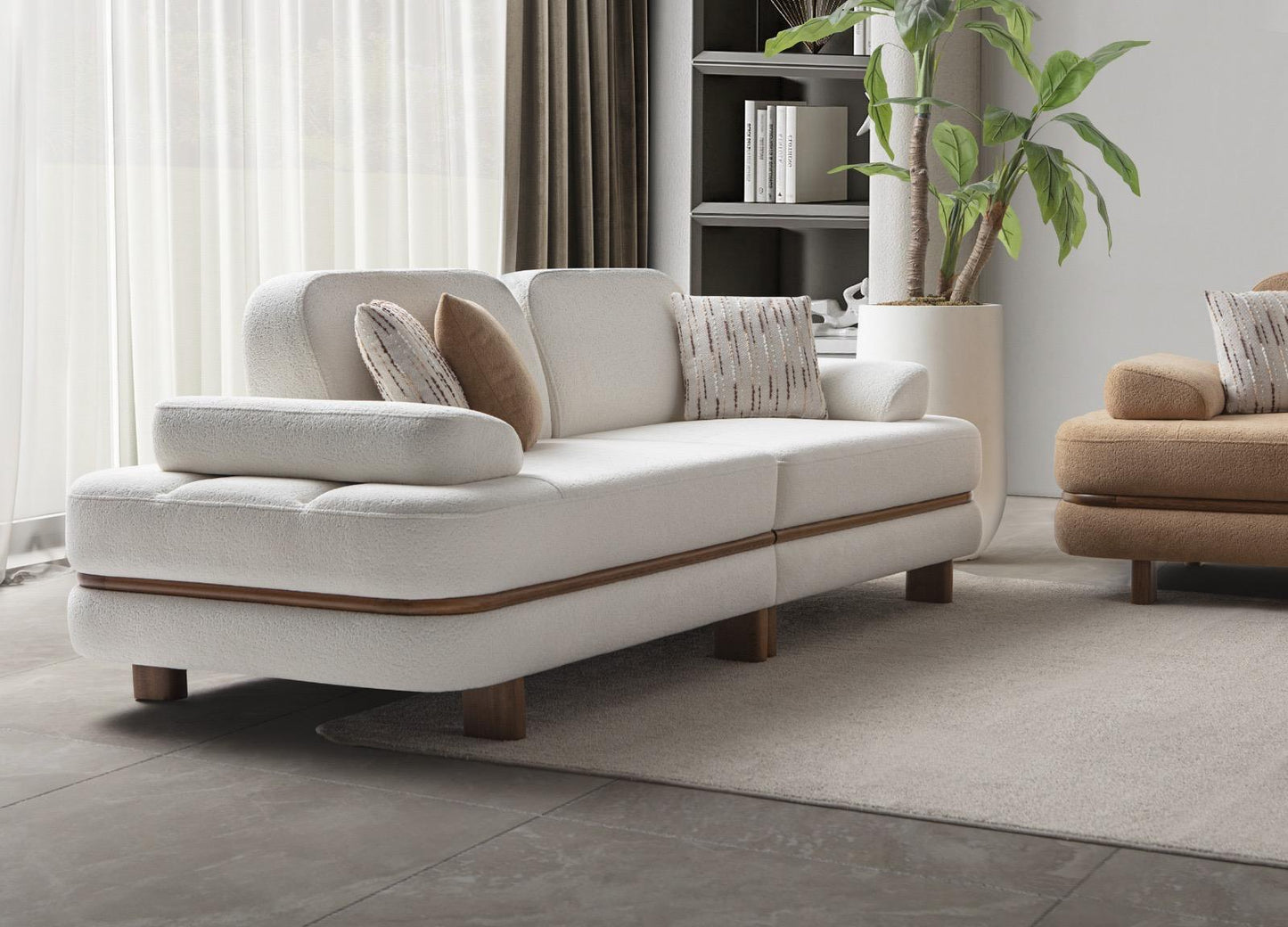 Sitzgruppe/Sofa Set - Wohnzimmergarnitur "Peonia" 3+3+1 - Nobelaa