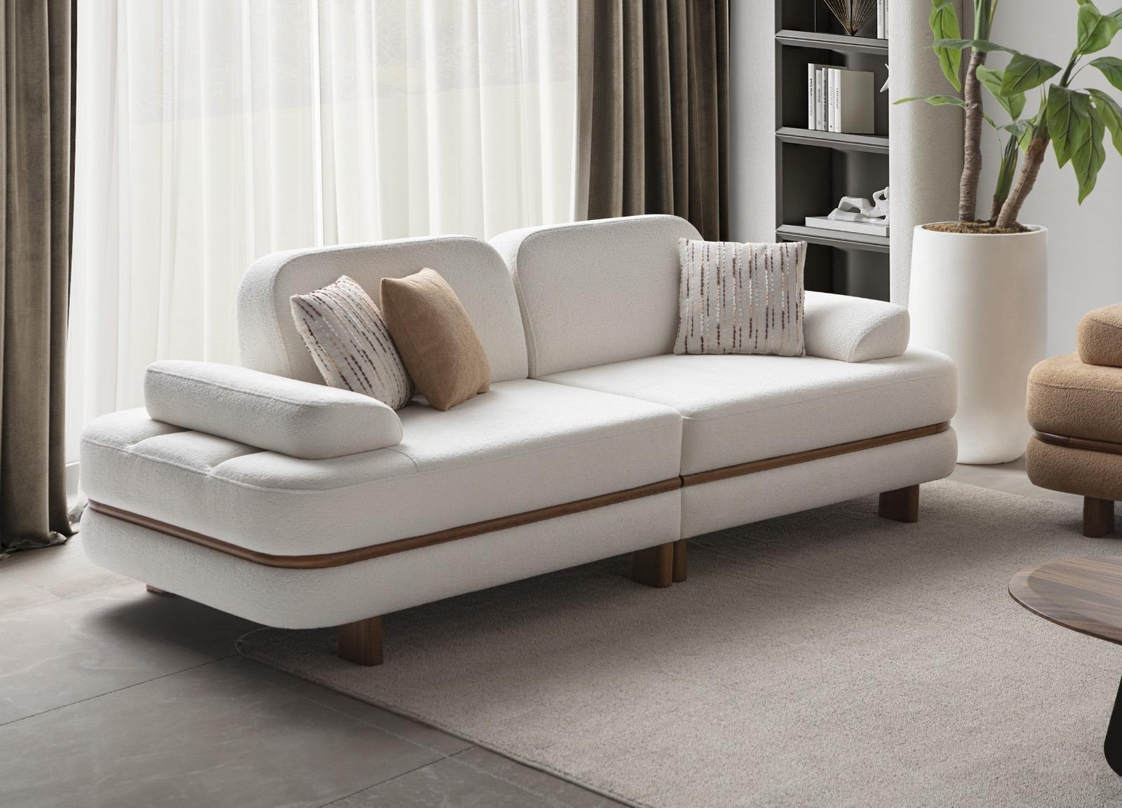 Sitzgruppe/Sofa Set - Wohnzimmergarnitur "Peonia" 3+3+1 - Nobelaa