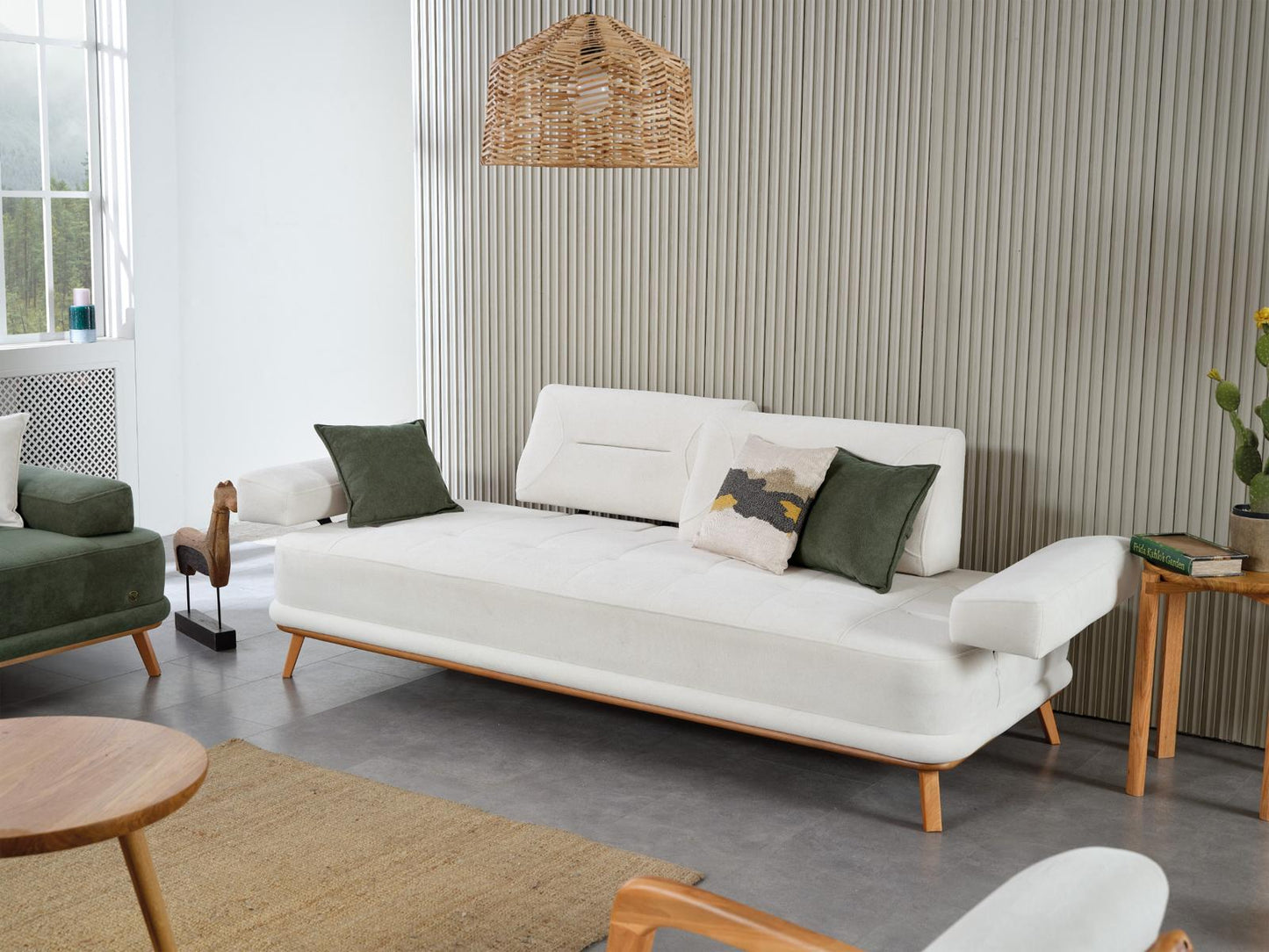 Sitzgruppe/Sofa Set - Wohnzimmergarnitur "Piva" 3+3+1+1