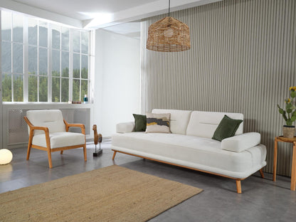 Sitzgruppe/Sofa Set - Wohnzimmergarnitur "Piva" 3+3+1+1