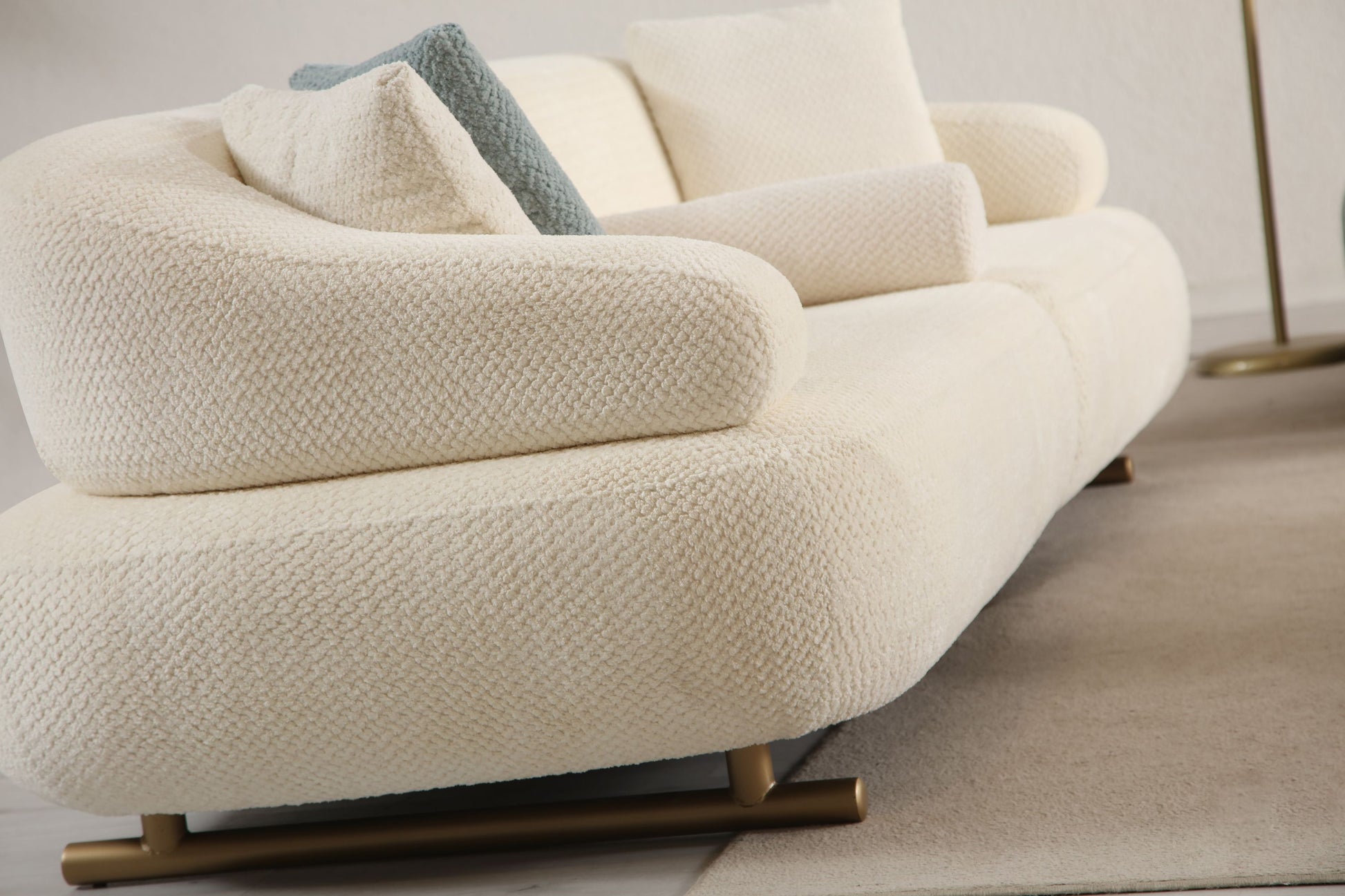 Sitzgruppe/Sofa Set - Wohnzimmergarnitur "Redbud" 3+2+1 -Beige - Nobelaa