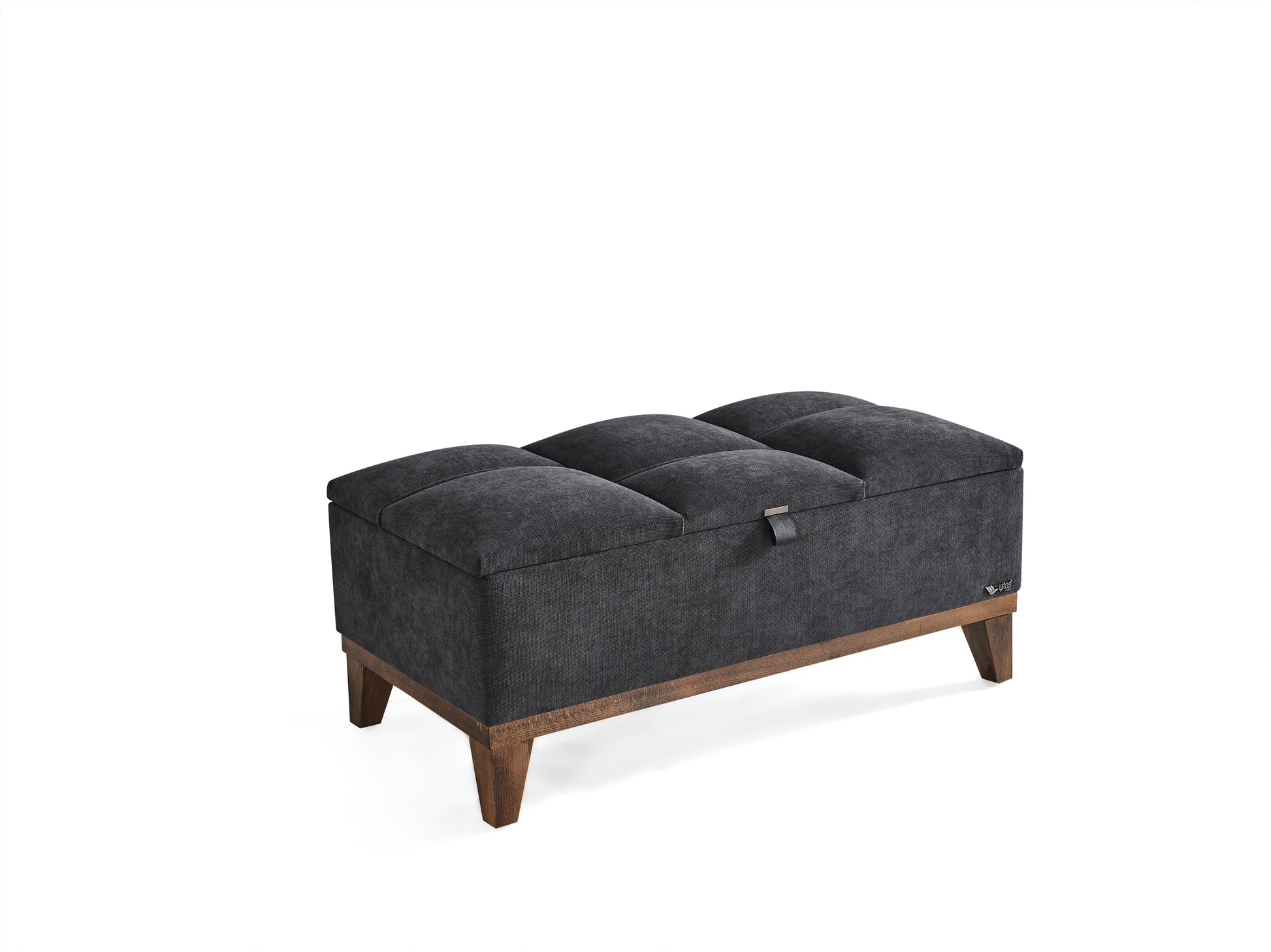 Schlafzimmer-Set "Rina" – Bett mit Bettkasten und Matratze , Nachttisch, Bettbank