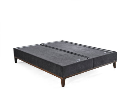 Schlafzimmer-Set "Rina" – Bett mit Bettkasten und Matratze , Nachttisch, Bettbank