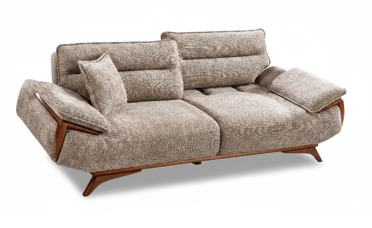 Sitzgruppe/Sofa Set - Wohnzimmergarnitur "Rosamora" 3+3+1