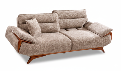 Sitzgruppe/Sofa Set - Wohnzimmergarnitur "Rosamora" 3+3+1