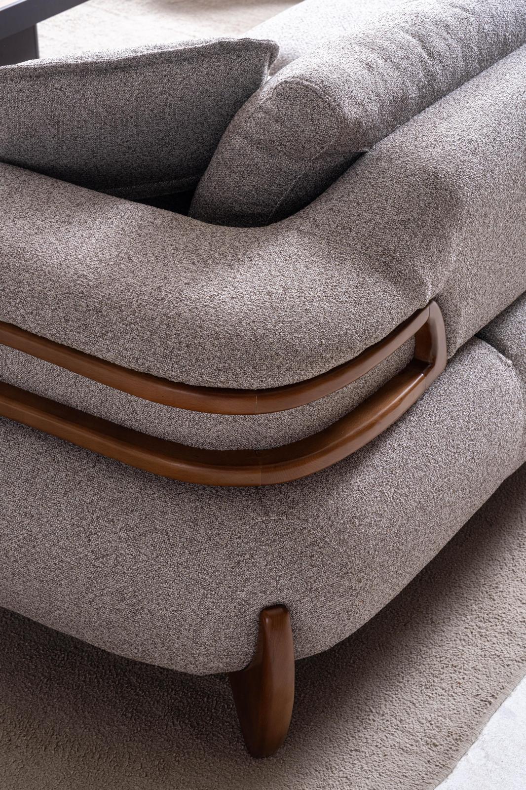 Sitzgruppe/Sofa Set - Wohnzimmergarnitur "Salix" 3+3+1
