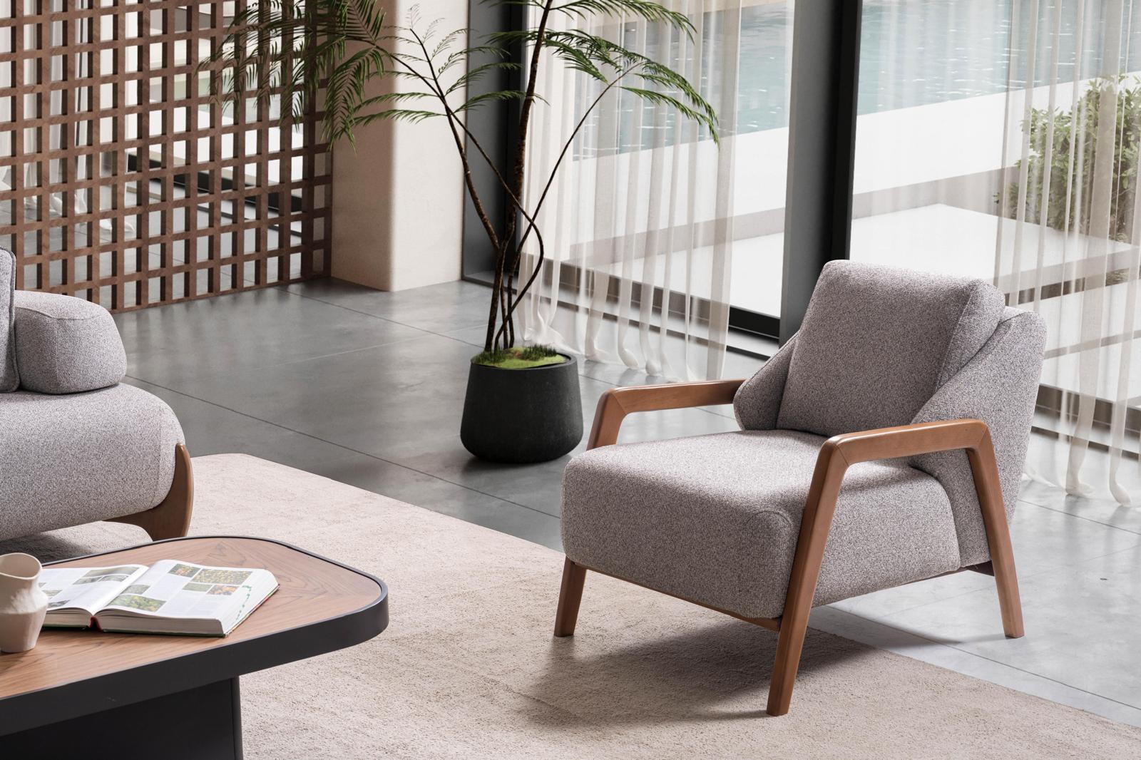 Sitzgruppe/Sofa Set - Wohnzimmergarnitur "Salix" 3+3+1