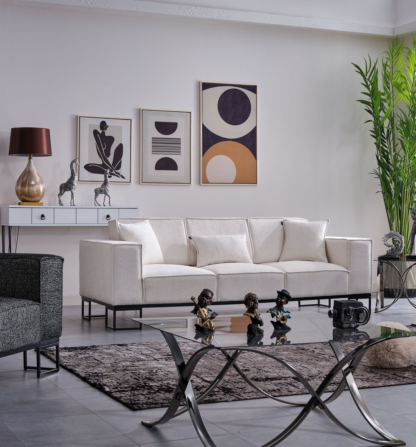 Sitzgruppe/Sofa Set - Wohnzimmergarnitur "Sia" 3+3+1