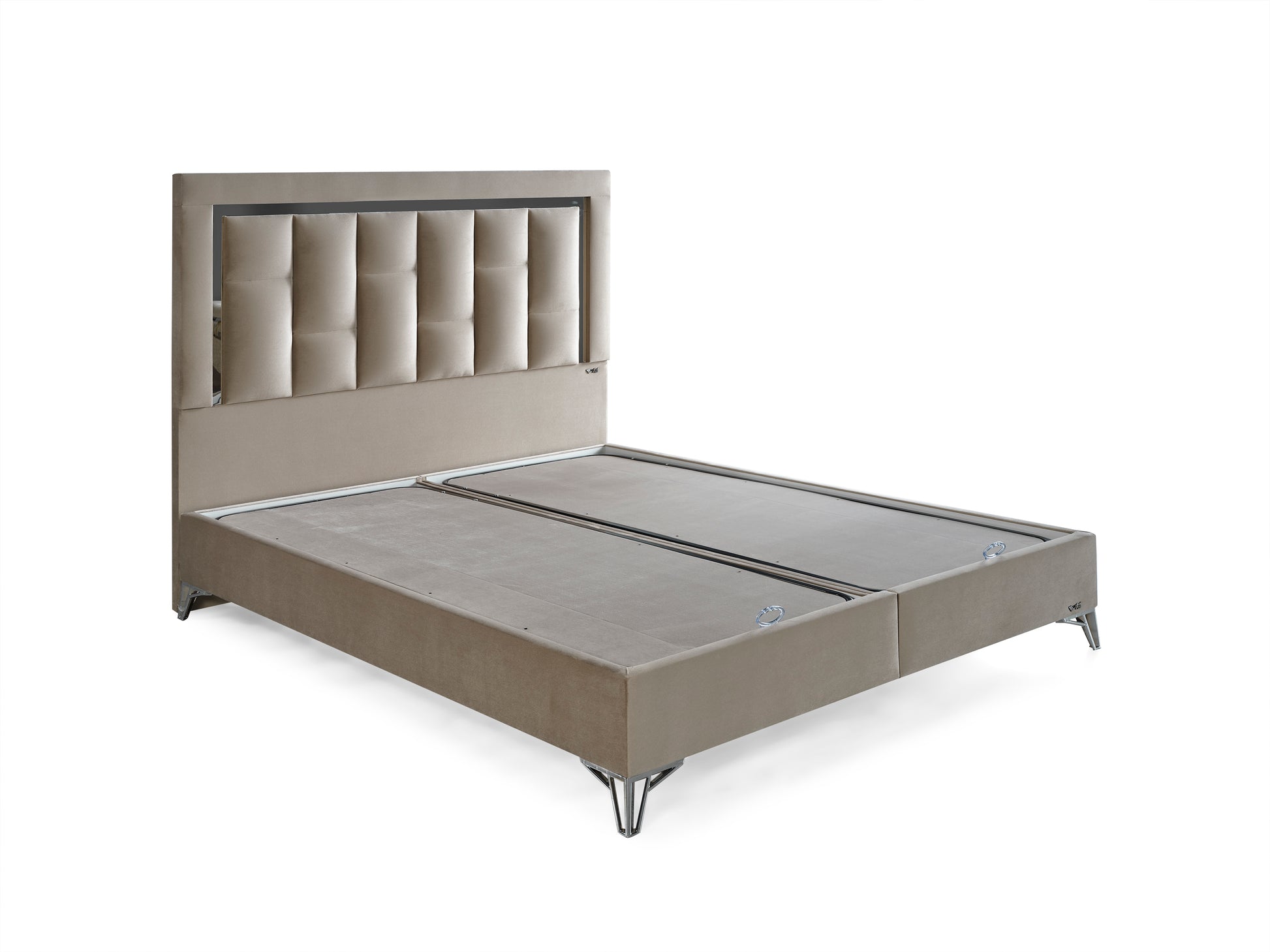 Schlafzimmer-Set "Tiva" – Bett mit Bettkasten und Matratze , Nachttisch, Bettbank