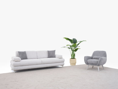 Sitzgruppe/Sofa Set - Wohnzimmergarnitur "Vanda" 3+3+1