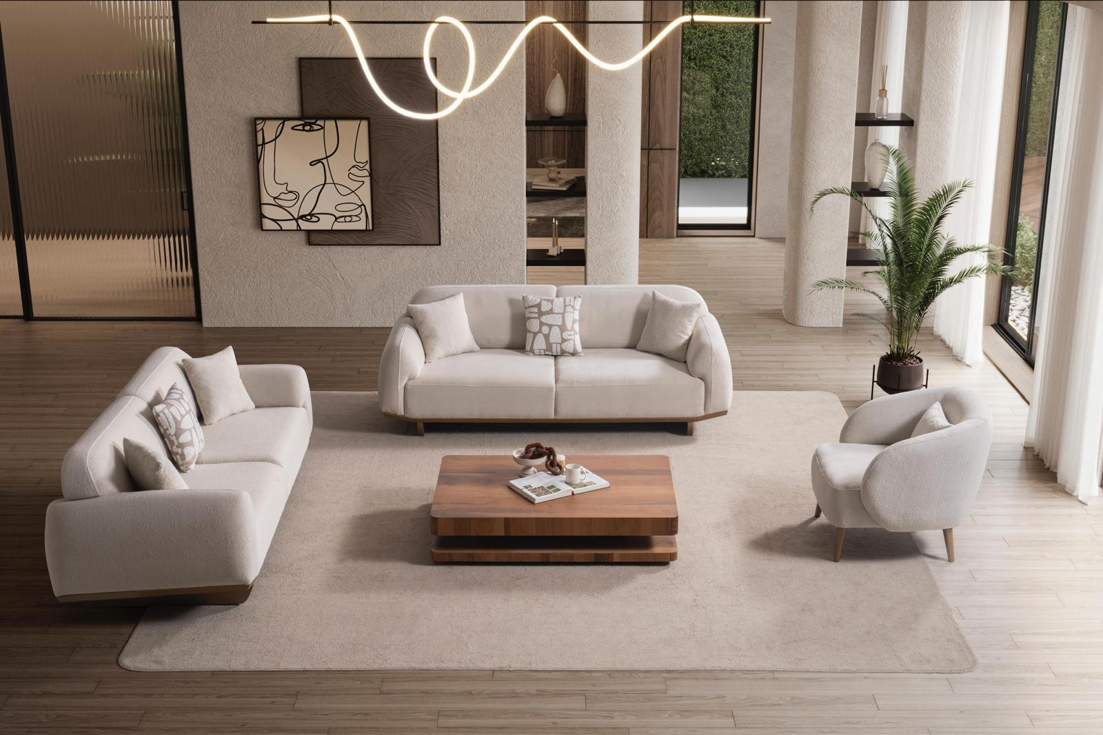 Sitzgruppe/Sofa Set - Wohnzimmergarnitur "Vegas" 3+3+1