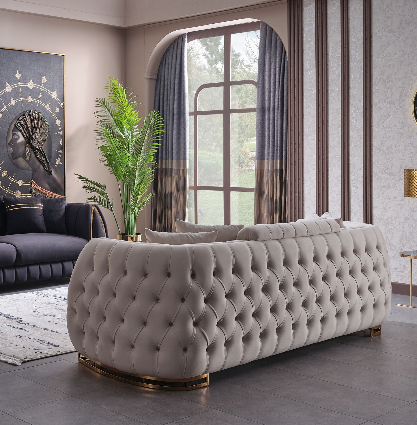 Sitzgruppe/Sofa Set - Wohnzimmergarnitur "Willa" 3+3+1