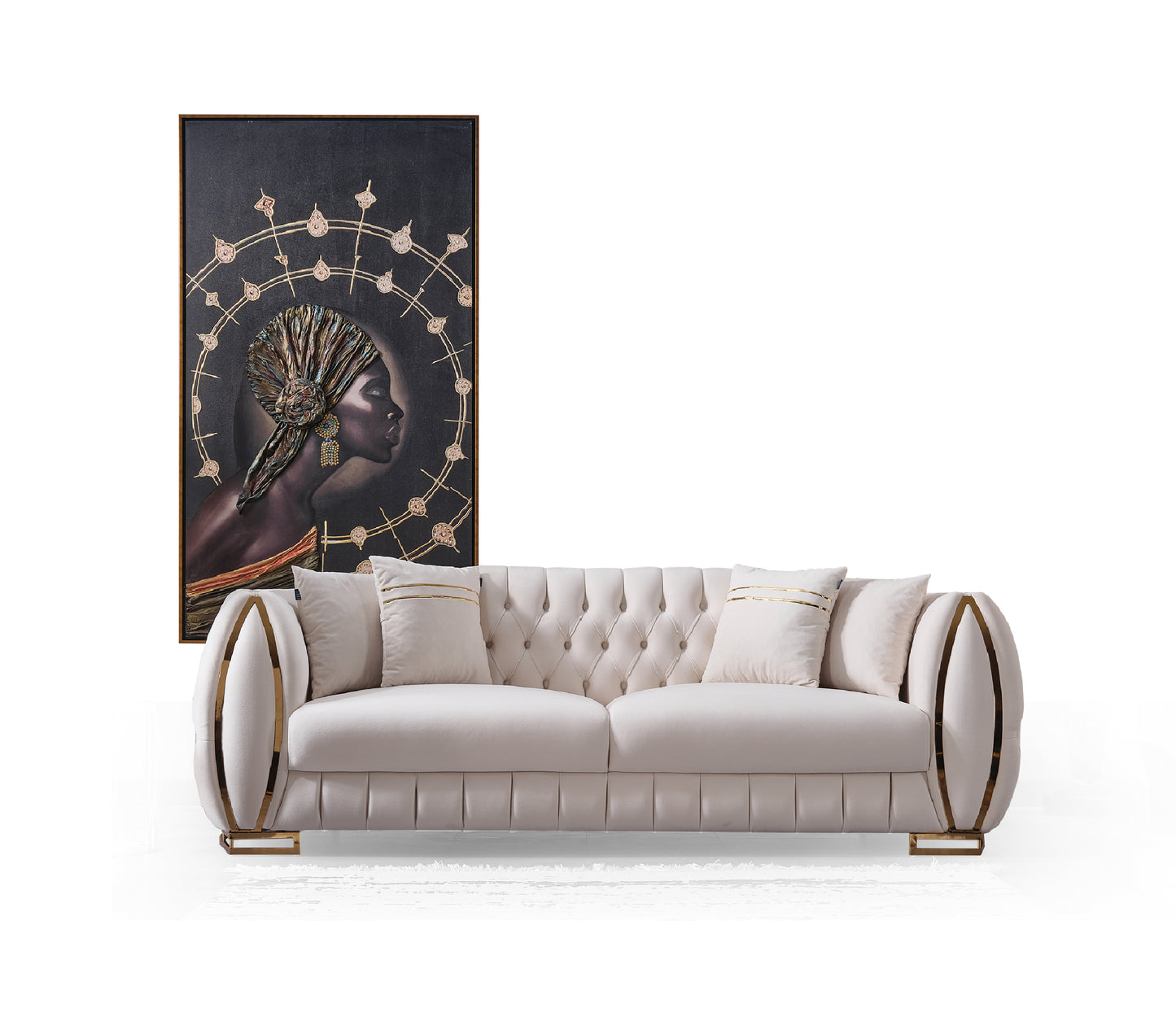 Sitzgruppe/Sofa Set - Wohnzimmergarnitur "Willa" 3+3+1