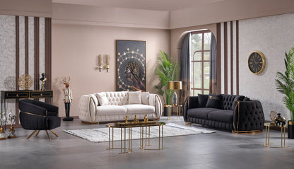 Sitzgruppe/Sofa Set - Wohnzimmergarnitur "Willa" 3+3+1