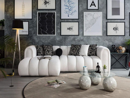 Ecksofa "Acacia" - Weiß - Nobelaa