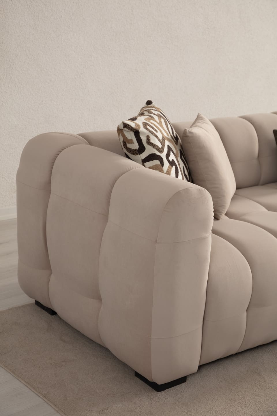 Ecksofa "Jacaranda" - Beige - Nobelaa