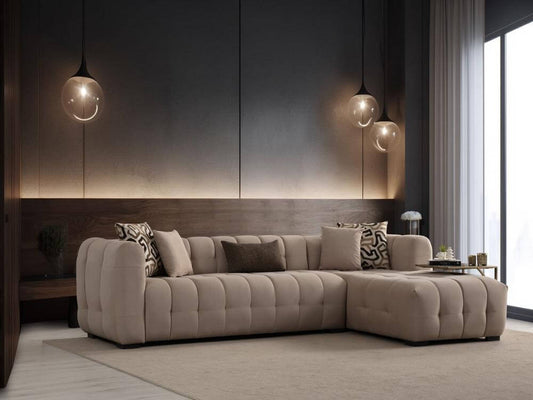 Ecksofa "Jacaranda" - Beige - Nobelaa